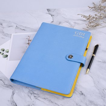 16K工商日誌-Tiffany藍綠色磁扣活頁筆記本-可訂製內頁及客製化加印LOGO_8